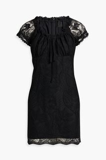 Кружевное мини-платье ANNA SUI, черный