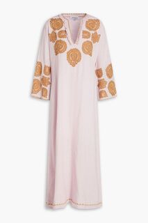 Платье миди Togala из хлопкового газа с декором ANTIK BATIK, розовый