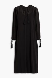 Платье миди Lilou из хлопкового газа с кисточками ANTIK BATIK, черный