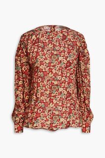 Блузка Colline из крепдешина с цветочным принтом ANTIK BATIK, бордовый