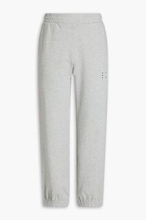 Спортивные брюки из французской махровой ткани с меланжевой аппликацией MCQ ALEXANDER MCQUEEN, серый