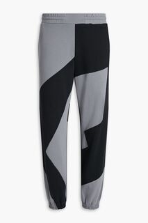 Двухцветные спортивные брюки из французской хлопковой махры. MCQ ALEXANDER MCQUEEN, серый