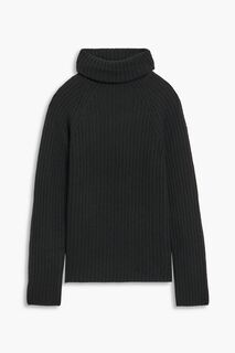 Кашемировый свитер с высоким воротником в рубчик Farm Lane ARCH4, черный