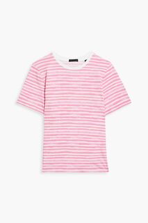 Полосатая футболка из хлопкового джерси ATM ANTHONY THOMAS MELILLO, розовый