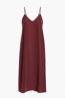 Платье-комбинация миди из шелкового шармеза ATM ANTHONY THOMAS MELILLO, бордовый