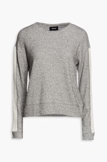 Полосатый вязаный свитер MONROW, серый
