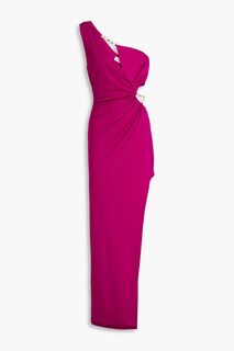 Платье Defano из джерси на одно плечо со сборками и вырезами NICHOLAS, пурпурный