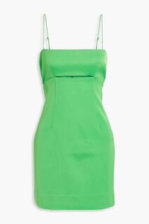 Атласное платье мини Lomy с вырезами NICHOLAS, зеленый
