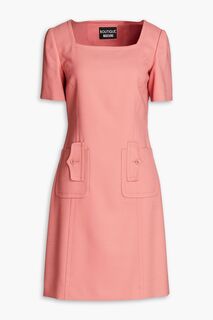 Платье мини из крепа BOUTIQUE MOSCHINO, розовый