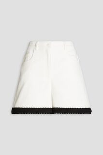 Джинсовые шорты с крючком BOUTIQUE MOSCHINO, белый