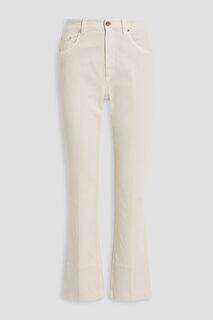 Расклешенные джинсы с высокой посадкой BRUNELLO CUCINELLI, слоновая кость