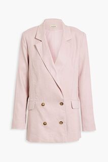Двубортный льняной пиджак Ayla NICHOLAS, розовый