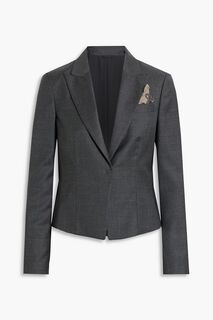 Шерстяной пиджак BRUNELLO CUCINELLI, серый