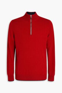 Кашемировый свитер Carnaby с половиной молнии N.Peal, красный