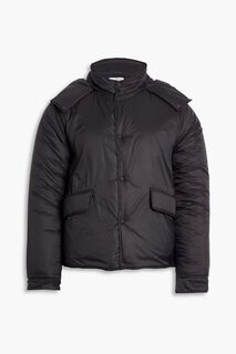 Утепленная куртка с капюшоном из переработанной ракушки OFFICINE GÉNÉRALE, черный