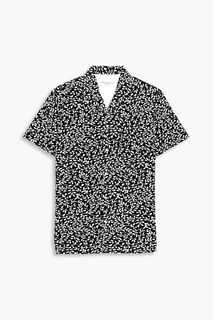 Рубашка Dario из хлопка с цветочным принтом OFFICINE GÉNÉRALE, черный