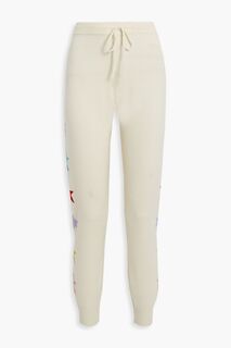 Спортивные брюки интарсия из смеси шерсти и кашемира CHINTI &amp; PARKER, слоновая кость