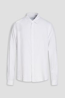 Рубашка из смесового льна ONIA, белый