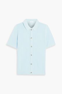Рубашка из фактурного хлопка ONIA, синий