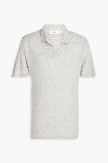 Рубашка-поло из льняного джерси ONIA, серый