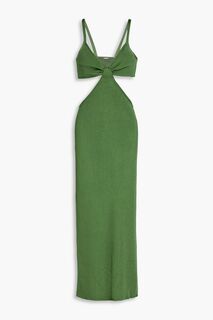Платье миди в рубчик с вырезом Serita CULT GAIA, зеленый