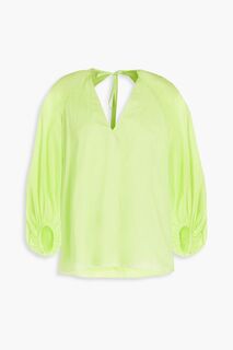 Неоновая блузка из хлопка PAUL SMITH, зеленый