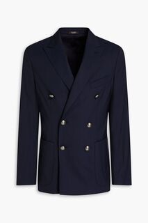 Двубортный пиджак из шерсти PESERICO, синий
