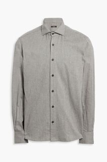 Рубашка из хлопкового твила PESERICO, серый