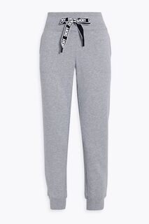 Спортивные брюки из французского махрового хлопка DKNY, серый