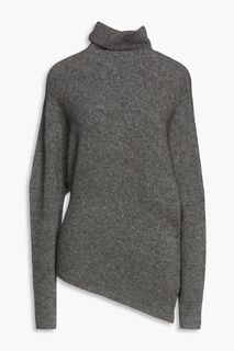 Меланжевый вязаный свитер с высоким воротником PROENZA SCHOULER, антрацит