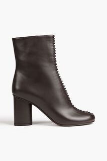 Ботильоны Joy из кожи с узлом FERRAGAMO, коричневый