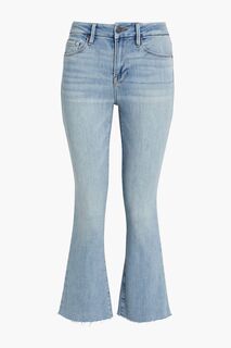 Расклешенные джинсы Le Crop со средней посадкой FRAME, синий