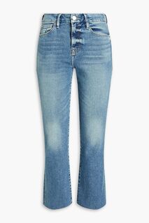 Укороченные джинсы Le Crop Mini Boot с завышенной талией FRAME, синий