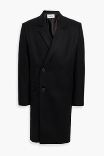 Двубортное шерстяное пальто FRAME, черный