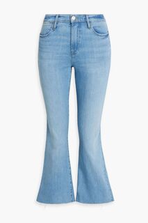 Расклешенные джинсы Le Crop Flare с высокой посадкой FRAME, синий