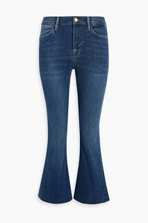 Укороченные расклешенные джинсы Le High с высокой посадкой FRAME, синий