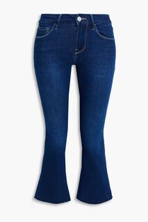 Расклешенные джинсы Le Pixie со средней посадкой FRAME, синий