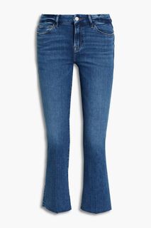 Расклешенные джинсы Le Crop Mini Boot со средней посадкой FRAME, синий
