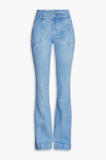 Расклешенные джинсы с высокой посадкой FRAME, синий