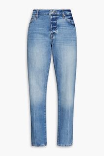 Прямые джинсы Le Slouch с завышенной талией FRAME, синий