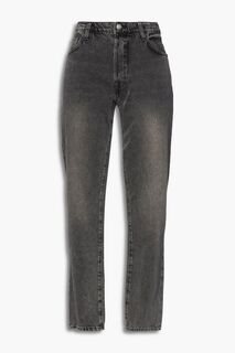Зауженные джинсы Le Slouch с высокой посадкой FRAME, серый