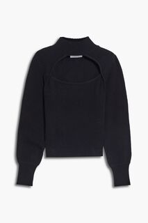 Кашемировый свитер с вырезами FRAME, черный