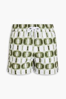 Короткие плавки-шорты с принтом FRESCOBOL CARIOCA, зеленый