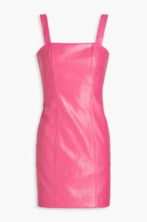 Платье мини Herlina из искусственной кожи ROTATE BIRGER CHRISTENSEN, розовый