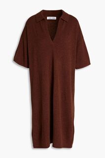 Платье мини Amaris из меланжевой шерсти SAMSØE Φ SAMSØE, коричневый