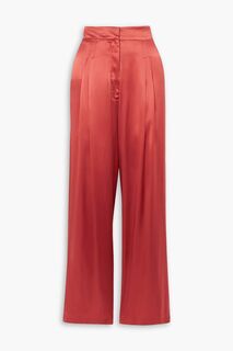 Широкие брюки Sansha из шелкового атласа GAUCHERE, красный