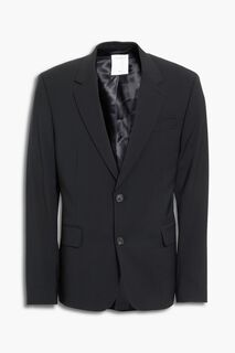 Шерстяной пиджак SANDRO, черный