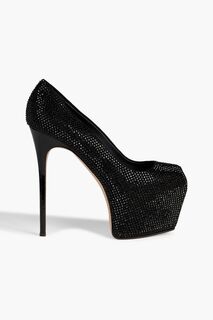 Туфли Liza на платформе, украшенные кристаллами GIUSEPPE ZANOTTI, черный