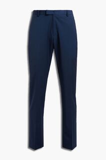 Костюмные брюки узкого кроя из смесовой шерсти SANDRO, синий