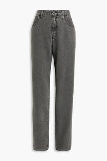 Хорошие потертые джинсы-бойфренды 90-х GOOD AMERICAN, серый